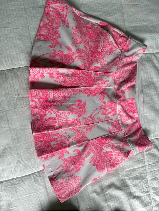 Lilly Pulitzer Dresses & Skirts - Lilly Pulitzer Pink and White Toile Print Skater Skirt
